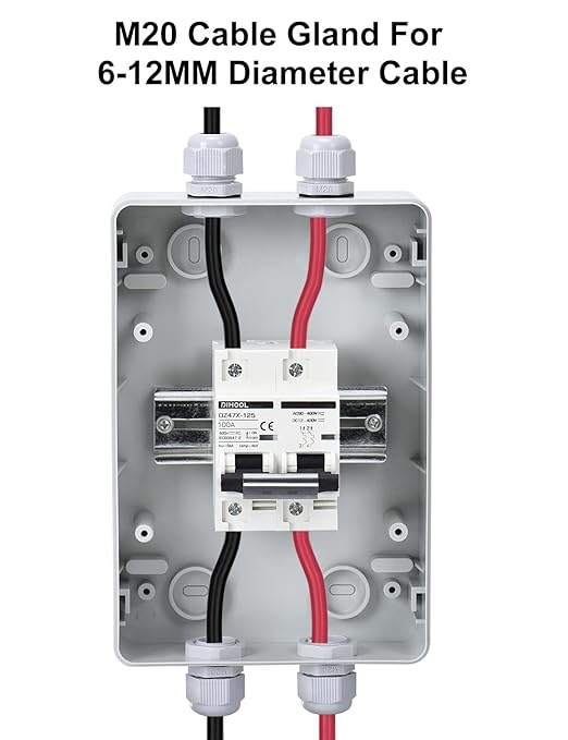 DIHOOL DC 100 Amp Breaker Outdoor Disconnect, Miniature Circuit Breaker for Solar Panel 400V