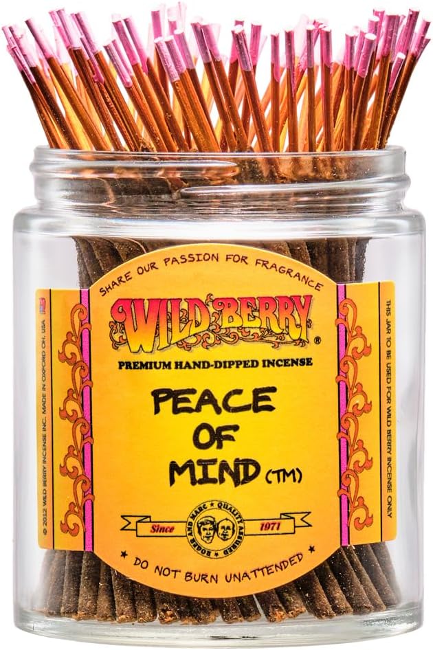 Wild Berry Shorties Incense Sticks - Hand Dipped in The USA (100 Count) - 4 inch (Peace of Mind)