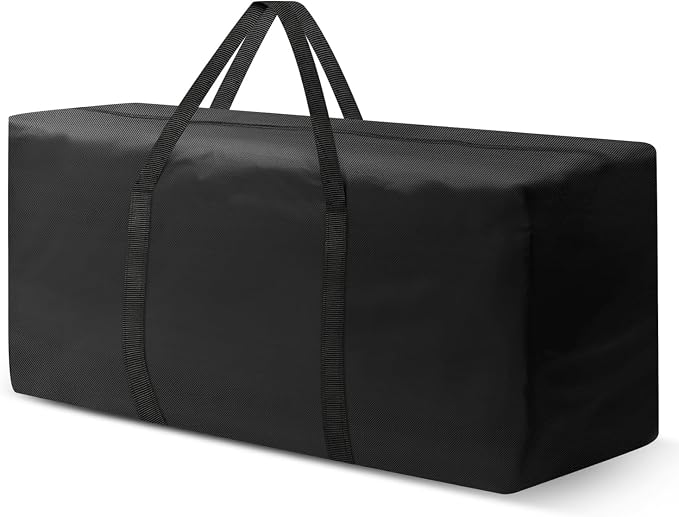 Outdoor Cushion Storage Bags 68 Inch Waterproof Extra-Large Patio Cushion Storage with Zipper & Padded Handle for Patio Furniture Christmas Tree