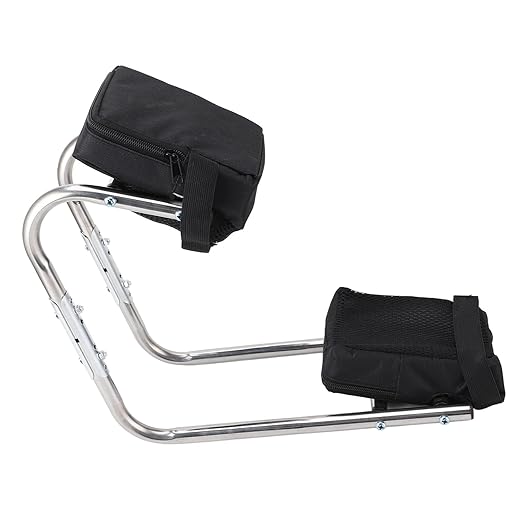 GOTOTOP Knee Seat Gardening Tool Stainless Steel Ergonomic Ankle Support Multifunctional Knee Seat Leg Brace for Gardening Work