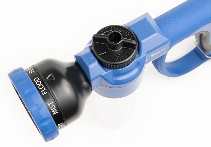 5-Pack Corvid Adjustable Nozzle with Soap Dispenser, 8-Pattern Spray Hose Nozzle for Cleaning Cars, House, and Pets - Lightweight Plastic Design
