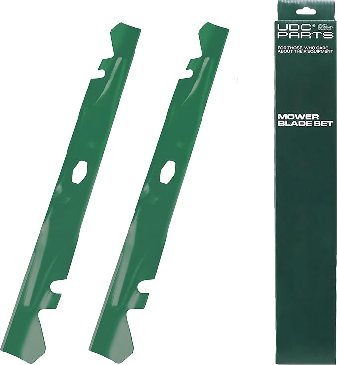 UDC Parts 742P05510 Mower Blades Replacement for S-Shape 46 Inch Cub Cadet XT1 LT46 Blades ZT1 ZTS1 Craftsman T2400 Z5450 Z5400 T2400K Troy Bilt 742-05510-X 742P05510-X / 2 Pack Mulching