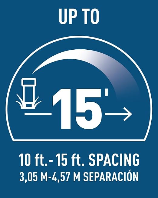 20-Pack Orbit 54345 4" Pop-Up Spray Head Sprinkler with Half Pattern Nozzle