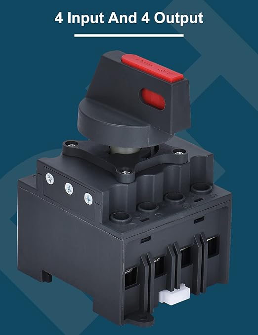 DIHOOL Solar Disconnect Switch,32 Amp DC1200V 4P Isolator