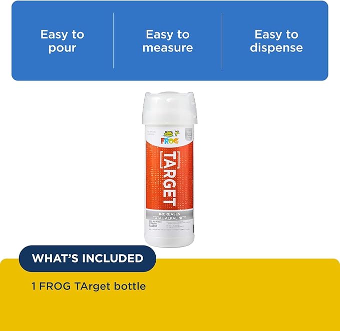 FROG Target Total Alkalinity Increaser for Hot Tubs and Swim Spas - 2 lb Bottle with TruDose Measuring Cap for Easy Maintenance & Balancing - 1 Pack