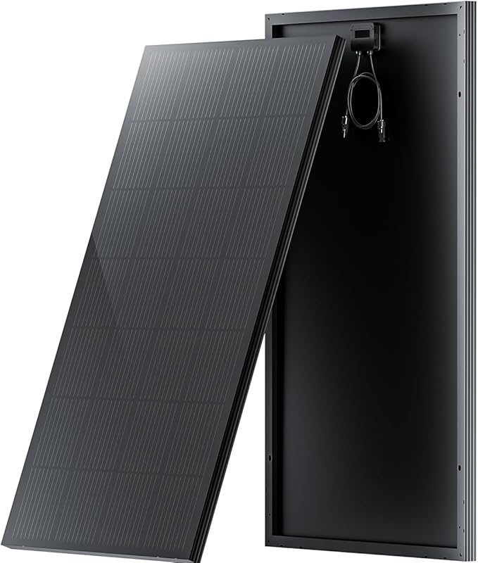 STAR 200 Watt Solar Panels, 12/24V Solar Panel with Full-Screen Design & Maintenance-Free, 25% High-Efficiency Monocrystalline, Reliable Power for RV, Marine, Roof, Home, and Off-Grid Applications