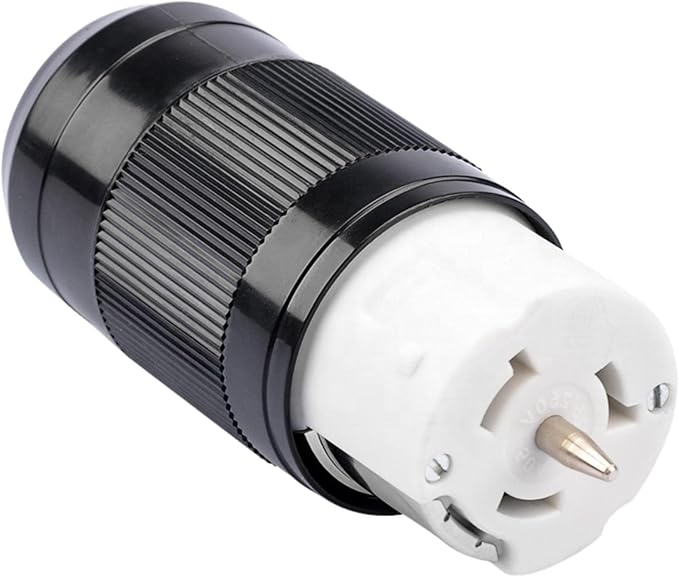 Sintron Generator Connector 50 Amp NEMA SS2-50R, USA/Canada Marine Shore 4-Pin Straight Blade Connector, 3 Pole 4 Wire Grounding 125V/250V, ETL Listed, Twist Locking Connector 50A CS6364 12500 Watts