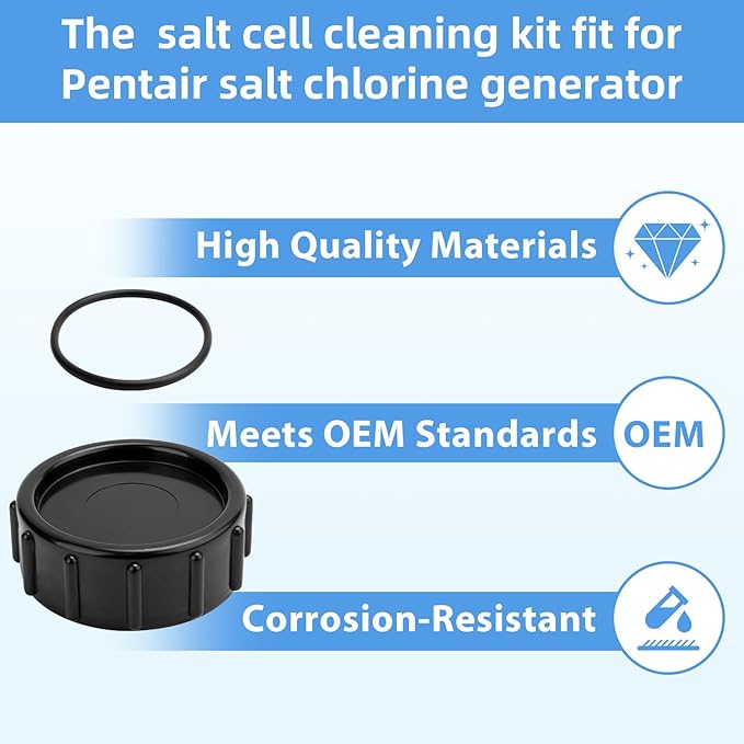 520670 The Exact Acid Washing Kit Compatible with Pentair Intellichlor Salt Chlorinator Models, Salt Cell Cleaning Cap fit for Pentair Salt Chlorinator IC60, IC40, IC20, IC15
