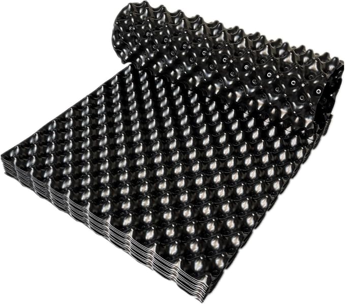 Air Pruning Plastic Root Control Containers/pots Nursery pots for Plants (Black, 50cmX10m)
