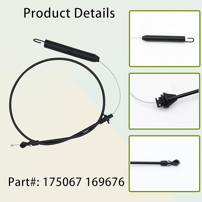 Sanhartrong 175067 Clutch Cable,for for Craftsman 42" Riding Mower LT1000 LT2000 DLT 3000 169676 532169676 532175067 21547197