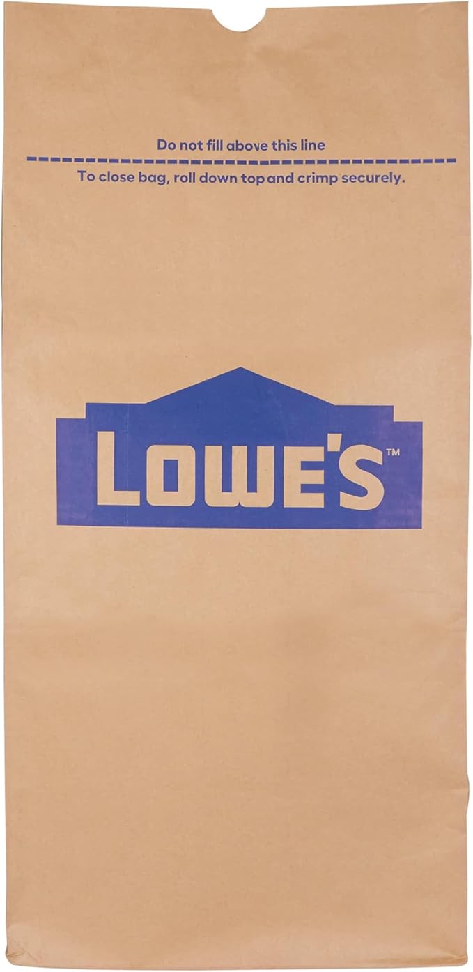 Lowe's 30 Gallon Heavy Duty Brown Paper Lawn and Refuse Bags for Home and Garden (10 Count), Large (LOWESLL)
