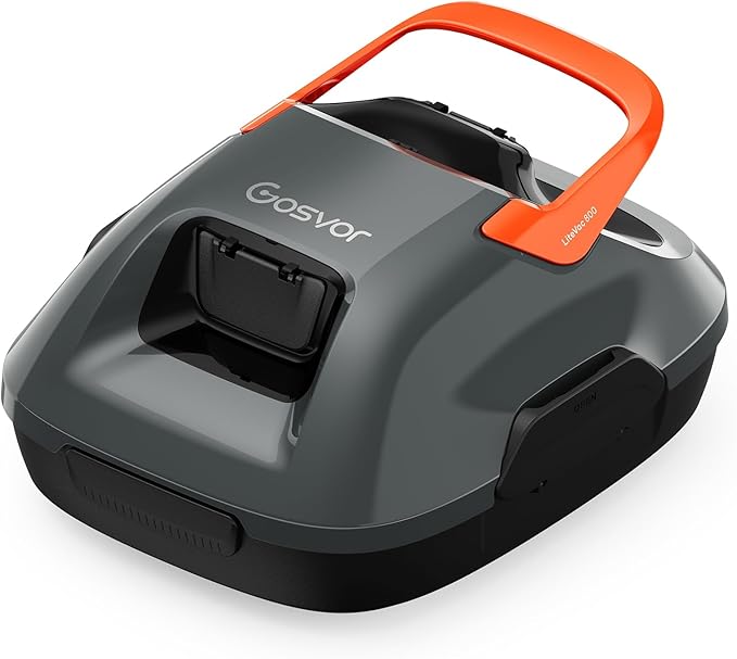 (2026 Upgrade) Gosvor Cordless Robotic Pool Cleaner, Pool Vacuum for Above Ground Pool, Lasts 90 Mins, Self-Parking Design, 7.5 lbs Lightweight, 1750 GPH, Ideal for Flat Pools up to 860 sq. ft