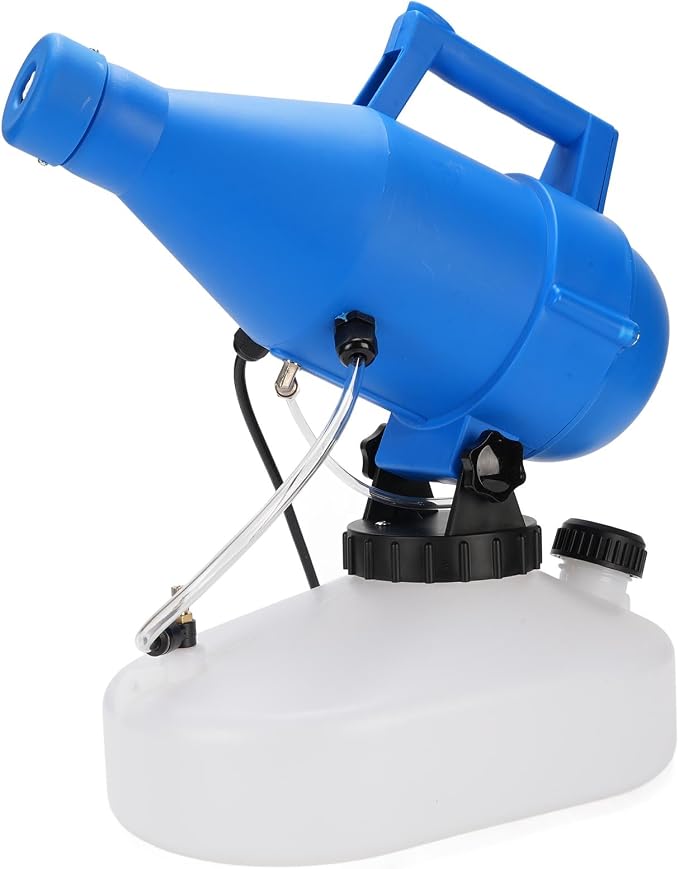 4.5L Electric Fogger Sprayer Adjustable Portable Fogger Atomizer with Variable Frequency Motor 60 Tilt Valve 20-50m Mist for Hotel School Garden Indoor Outdoor (US Plug 110V)