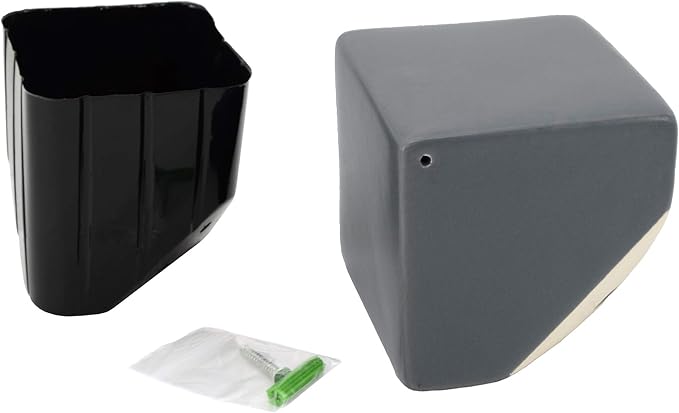 Arcadia Garden Products WP18 Small Cube Wall Planter 3-Pack Gray, Dark Grey