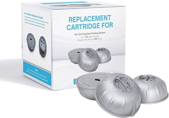 Hot Tub Cartridge Compatible with Frog Ease Floating System Replacement for SPA Cartridges, Up to 600 Gallons, 3Pack