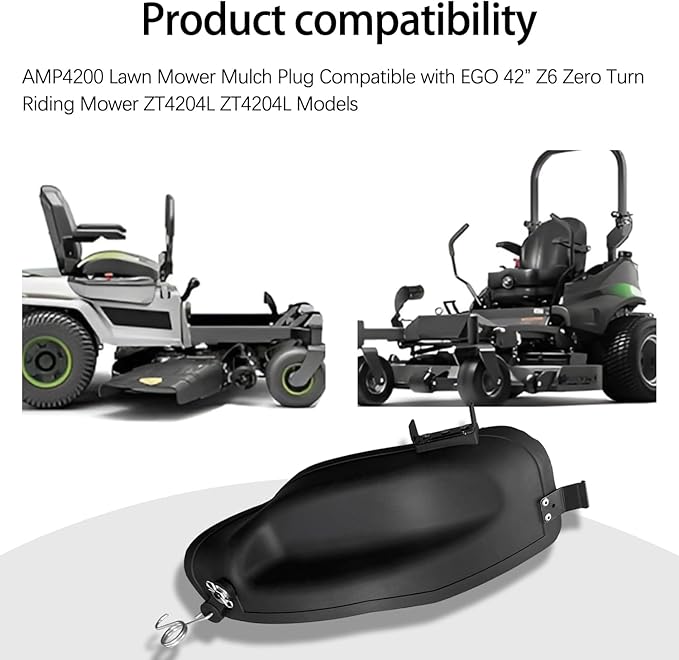 Kerlista Replacmentparts AMP4200 Turn Riding Mower Mulch Plug Compatible with 42 inch Z6 Zero Turn Riding Mower ZT4204L ZT4204L Models