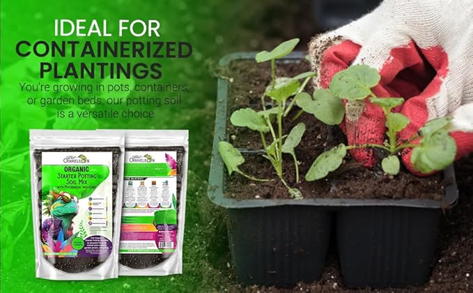 Organic Seed Starter Soil – Seed Starting Mix with Mycorrhizal Fungi – Natural Root Stimulator – Potting Soil for Vegetables and Herbs (5 QUARTS)