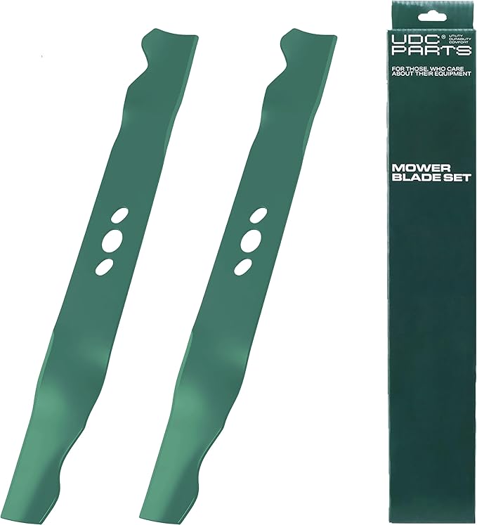 UDC Parts 2105300125A High Lift Lawn Mower Blades Replacement for Hyper Tough MNA152701 MNA152505 MNA152516 / 2 Pack