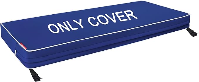 Porch Shield Outdoor Bench Cushion Cover – Waterproof Swing Cushion Cover for Patio Furniture Loveseat (Not Insert) Solid Navy 42" W x 18" D x 3" H