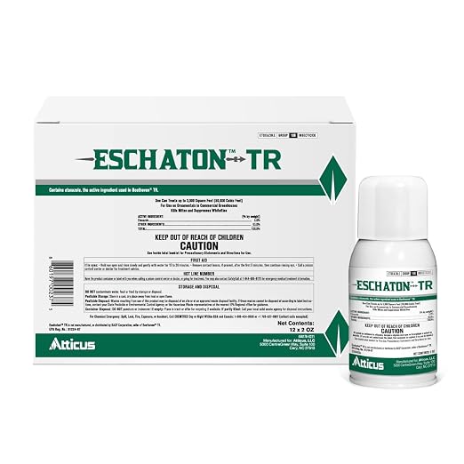 Atticus Eschaton TR Greenhouse Fogger (2oz Can) - Total Release Etoxazole Insecticide/Miticide - Kills Mites and Suppresses Whiteflies (12 Pack)