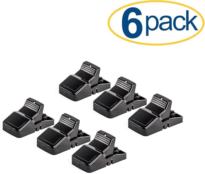 eXuby Large Powerful Rat Traps - Kills Instantly with Powerful Steel Spring - Setup in Seconds - Wash & Reuse Over & Over - Hands Free Disposal - Rat Control Without Harmful Poisons (6)