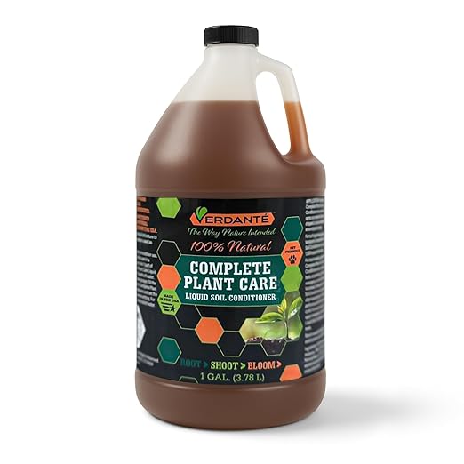 Liquid Soil Conditioner Concentrate (1 Gallon) – OMRI Listed Formula for Soil Health, Root Strength & Plant Vitality – for Indoor Plants, Lawn & Garden