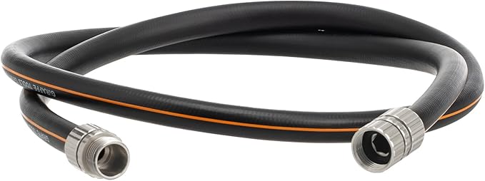 Giraffe Tools Garden Hose 5/8", Custom Length, Heavy Duty, No Kink, Flexible, Rubber Garden Hose, Leakproof Water Hose, 600 Burst PSI, 5ft Male to Female Hose