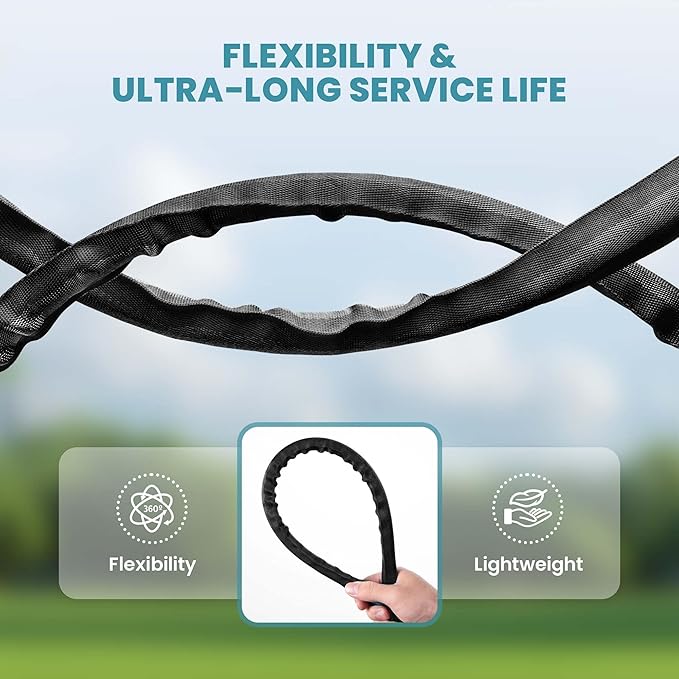 Garden Hose 15FT Lightweight Flexible Water Hose – Kink-Free Abrasion Resistant Outdoor Hose, Easy Storage, Connects to Other Lengths for Balcony, RV, Bathroom Short-Distance Use