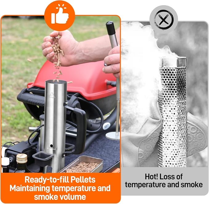 2026 Upgrade Electric Smoker Generator, Cold Smoker 60-70°F for Cheese/Salmon, Adjustable Smoke Volume Air Pump, Smoke Tube for Pellet Smoker, Fits Gas/Pellet Grill, Smoking Accessory Gift for Men