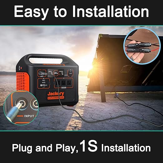 for Jackery 1000 V2/2000 V2/E1500/E2000 Pro Extension Cable,16.5Ft Solar-to-8020 Extension Cord fit Renogy EF bluetti Solar Panel to Jackery Explorer Pro & Plus Series Portable Power Station Generator
