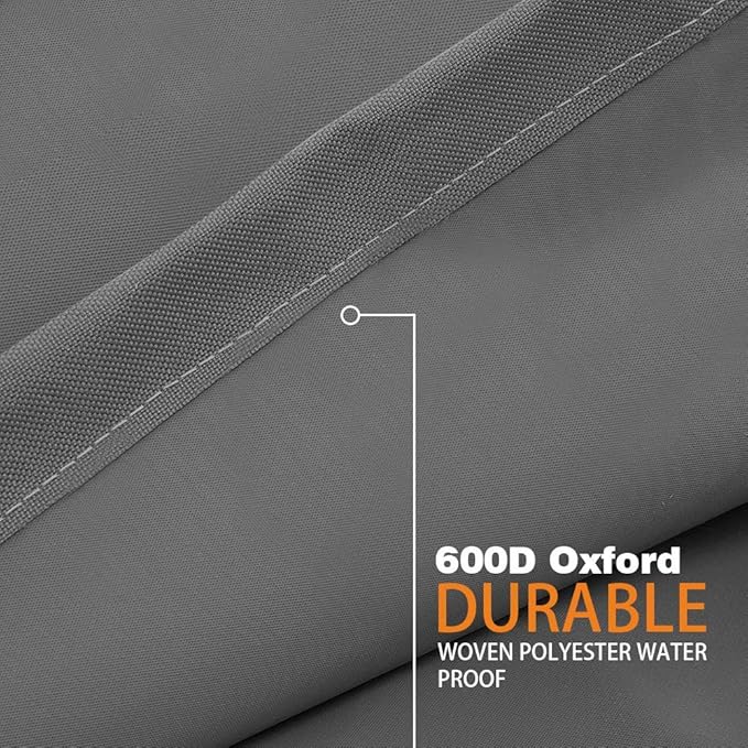Vailge Patio Chair Covers, Lounge Deep Seat Cover, Heavy Duty and Waterproof Outdoor Lawn Patio Furniture Covers (Small, Grey)