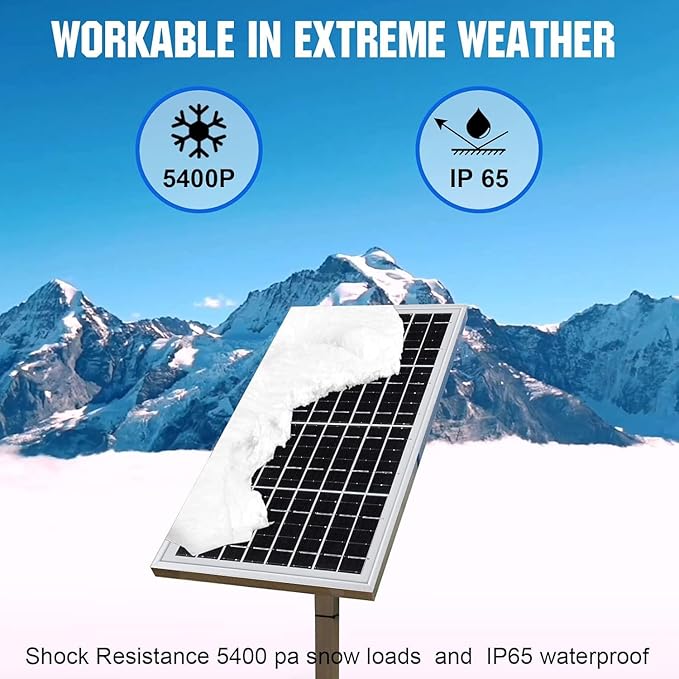 12V 10W Monocrystalline Solar Panel Battery Charger Portable for Vehicle Gate Opener Electrical Fence Chicken Coop Lawn Tractor Boat (1, 10W)
