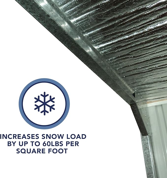 Absco Snow Support Frame for Premier 10 x 10 Metal Shed and Workshop 20 x 10 for Extra Strength and Snowload