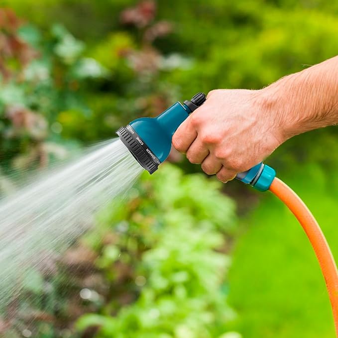 Garden Hose Nozzle Sprayer 10 Watering Patterns Spray Nozzles Heavy Duty Hose Head Lightweight Hose Attachment 2 Pack