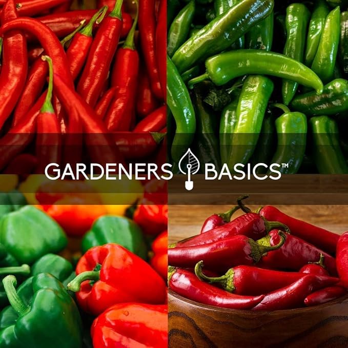 Pepper Seeds Variety Pack Indoor Pepper Growing Kit Our Pepper Seeds Kit Includes Green Bell Pepper, Anaheim, Jalapeno, Cayenne, Habanero, Ancho, Seranno and Hungarian Hot Wax Peppers