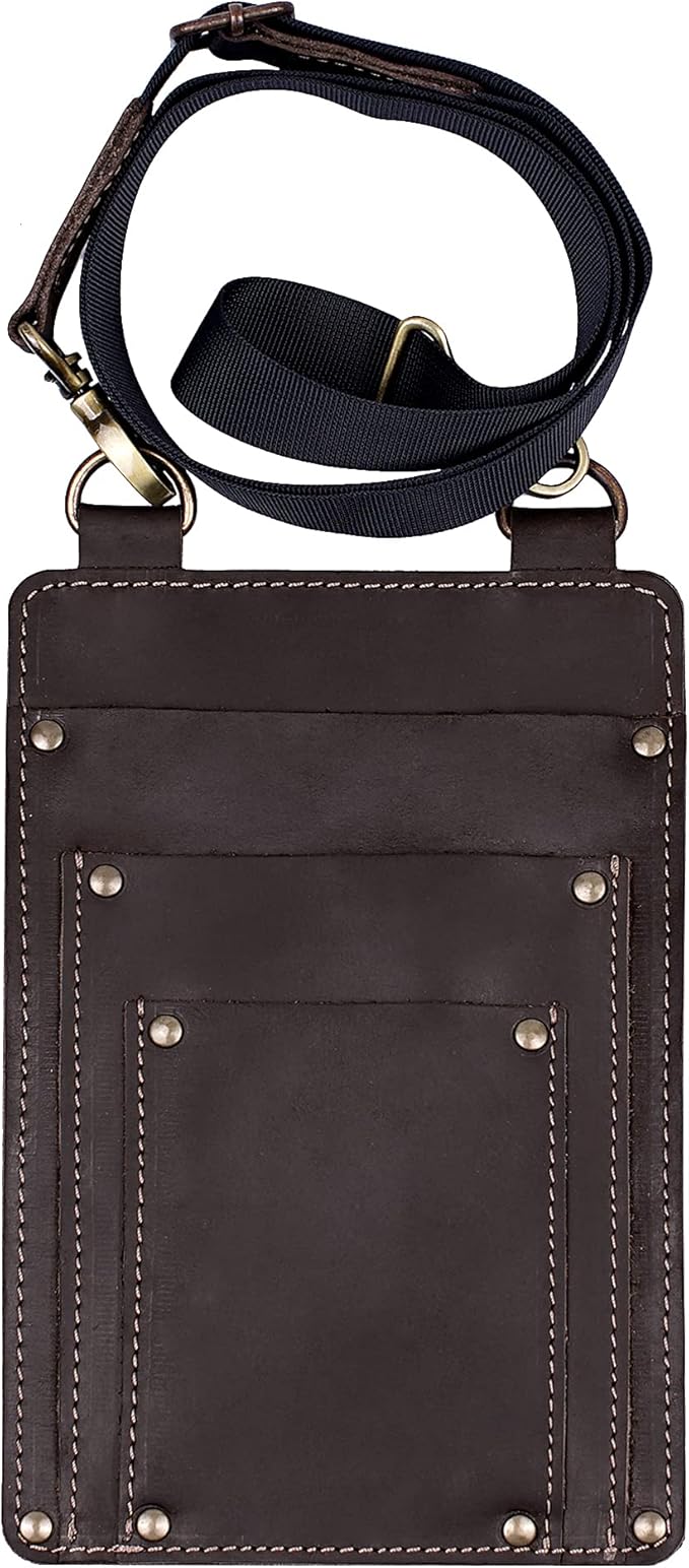 Leather Florist Tool Belt Bag Garden Farmer Pouch Organizer - Hand Tools Holder Utility Kit