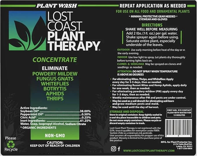 Plant Therapy Lost Coast Organic Natural Plant Protection Concentrate - 12 oz