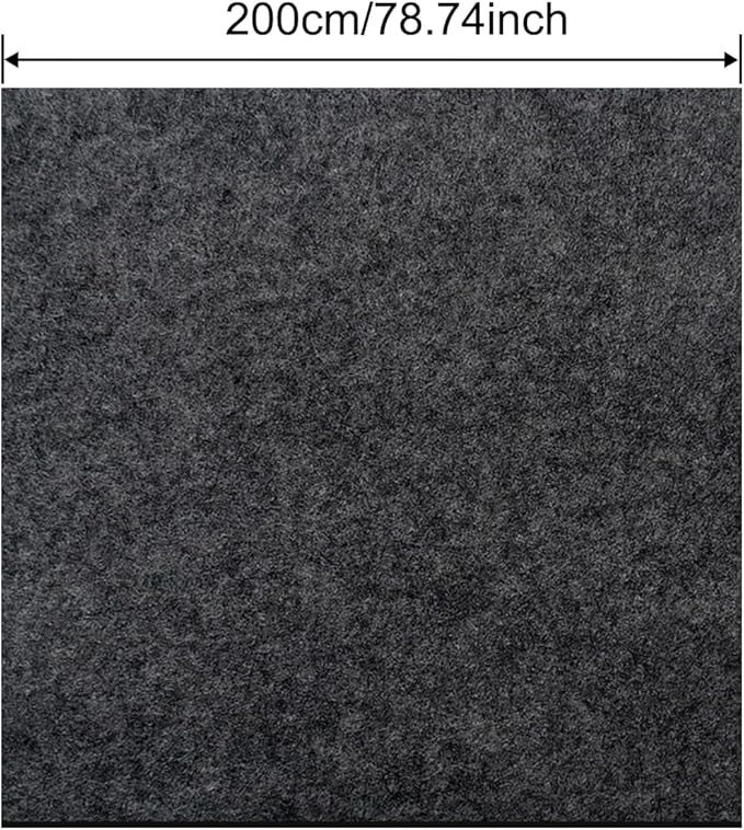 6.56 x 6.56 FT Outdoor Storage Shed Mat, 3mm Thickened Waterproof Shed Base Flooring Pad, Outdoor Carport Mat, Anti-Slip Dustproof Patio Furniture Floor Scratch Prevention