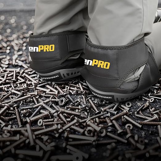 GRENPRO Professional Knee Pads for Work,Heavy Duty Thick Foam Knee Pads Tools, Knee Pad with Soft Gel Cushion for Construction, Work, Flooring, Gardening, Cleaning, Tiling,Gray