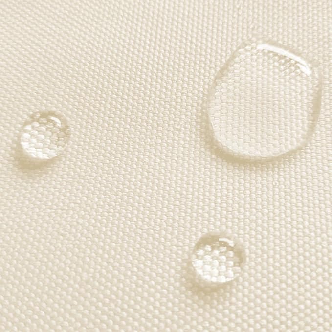Waterproof Canvas Fabric by The Yard 58inch 600D Upholstery Material Polyester Fabric Outdoor Water Resistant Fabric for Sewing Chair Patio Cushion Purse Bag Interior, Pre Cut 3 Yard Ivory