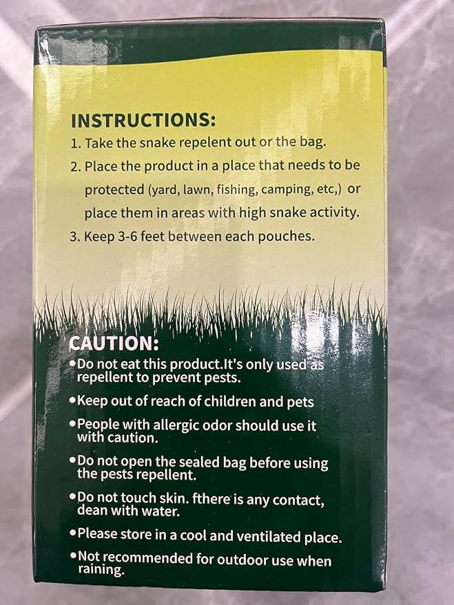 36 Pack Natural Snake Repellent, Snake Repellent for Outdoor Yard Garden House | Long-Lasting Protection | Safe for Dogs and Children, Dark Green