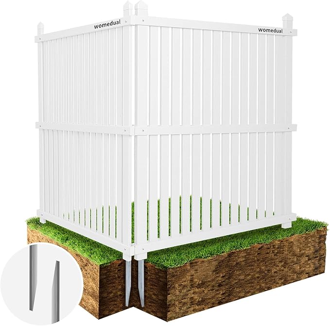 Air Conditioner Fence 2 Panels, 36" W x 45" H Outdoor Trash Can Fence, Easy Assembly Decorative Privacy Screen for AC Units & Pool Equipment
