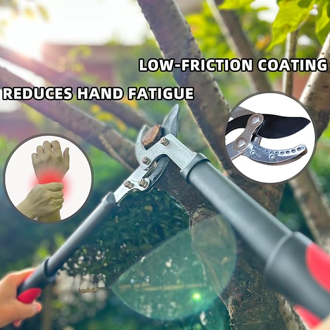 YRTSH Lopper Heavy Duty Branch Cutter Tree Clippers with Compound Action, Chops Thick Branch Ease, Garden Loppers Pruning, 18 Inch Tree Trimmer with 1.6” Clean Cut Capacity (18 Inch)
