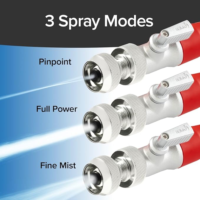Pocket Hose 50 FT Silver Bullet 2.0 Expandable Garden Hose w/Turbo Shot Nozzle, AS SEEN ON TV, Lead-Free, Solid Aluminum Connectors, Easy On/Off Valve, Kink-Free, Leak-Proof