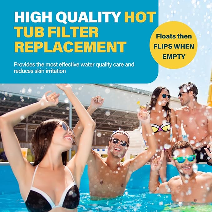 Hot Tub Chlorine Cartridge Replacement Compatible with Frog Floating System,3 Pack Mineral Replacement Cartridges for Hot Tubs up to 600 Gallons, Smart Self-Regulating Water Treatment