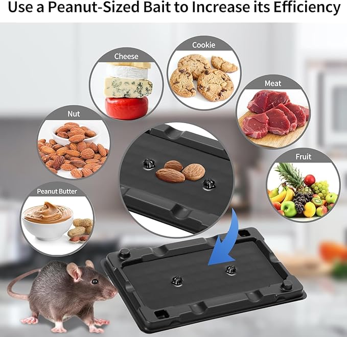 LULUCATCH Mouse & Insect Traps 24 Pack, Heavier Sticky Traps with Non-Toxic Glue for Small Mice & Insects. Sticky Mouse Traps Indoor, Easy to Set, Pet Safe Pest Control