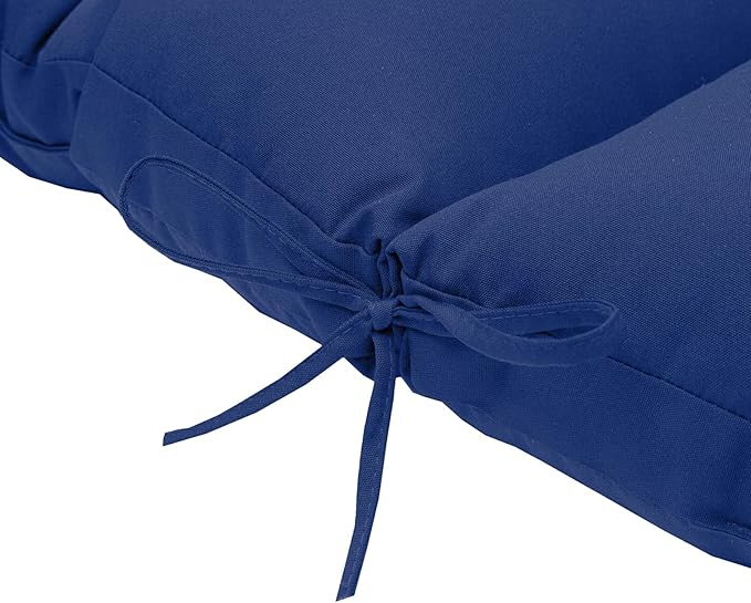 QILLOWAY Outdoor High Back Chair Cushion for Adirondack, All Weather Rocking Chair Cushions Thick Padded Replacement for Patio Furniture Set of 4,Navy