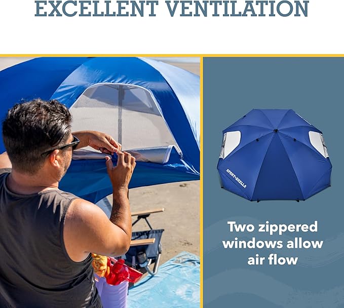 Sport-Brella Premiere XL UPF 50+ Umbrella Shelter for Sun and Rain Protection