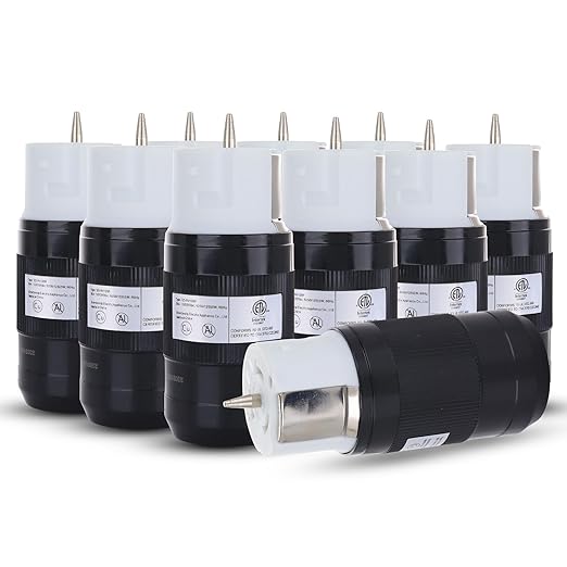 50 Amp Generator Plug，50 Amp Generator Connector (Female), 125 Volt / 250 Volt, CS6364 | 10 Pack