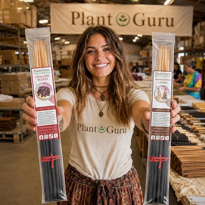 Frankincense Exotic Incense Sticks Jumbo 19 Inch Long - Bulk 1 Bundle 27 to 30 Sticks - Natural 19" Extra Large with A Smooth Aroma that Burns for 3 to 4 Hours Each.